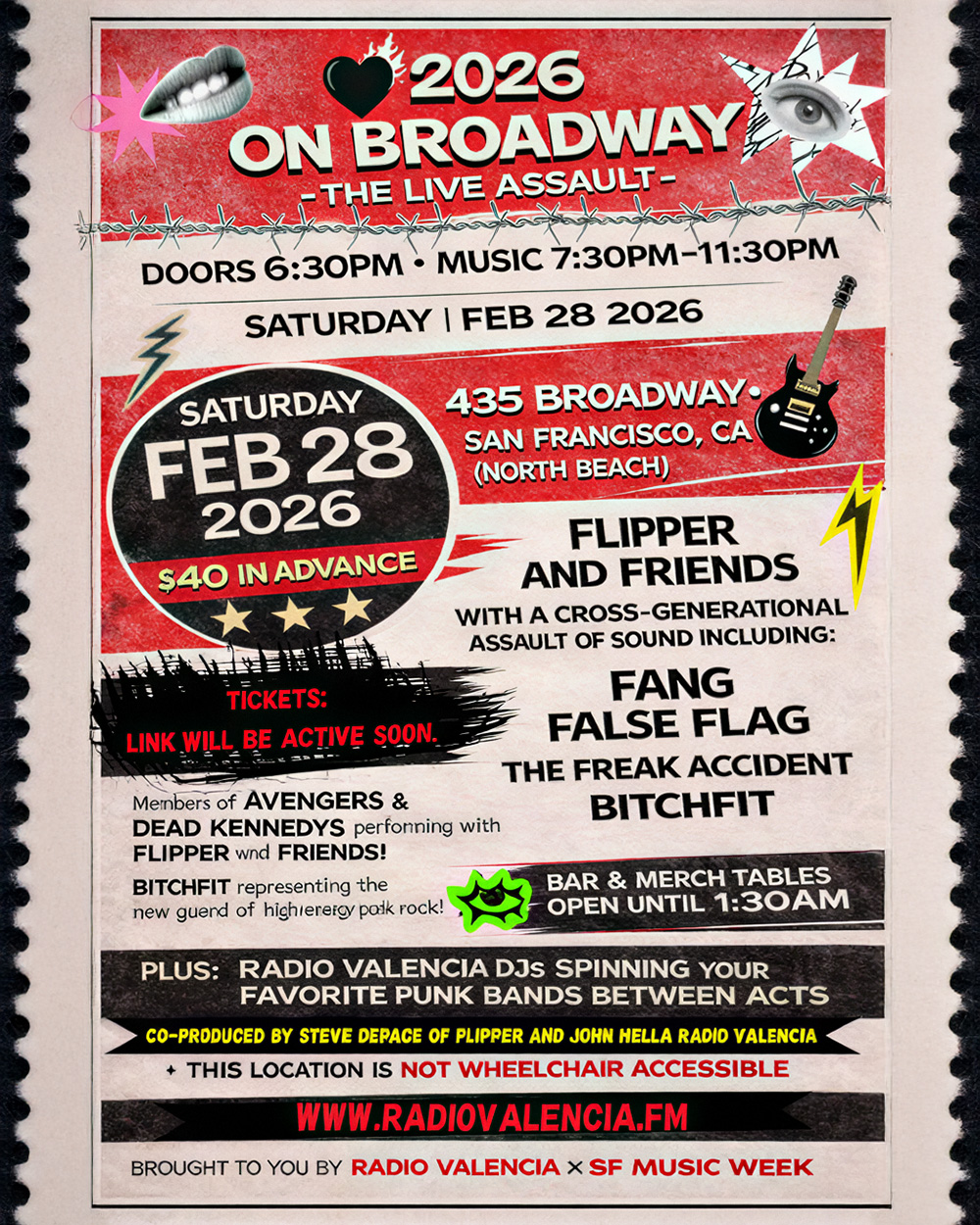 Flipper & Friends - 50 Years of Punk Rock Evening Show